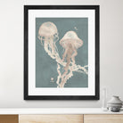 Jellyfish Dance I by Grace Popp on GIANT ART - pink coastal & tropical abstract
