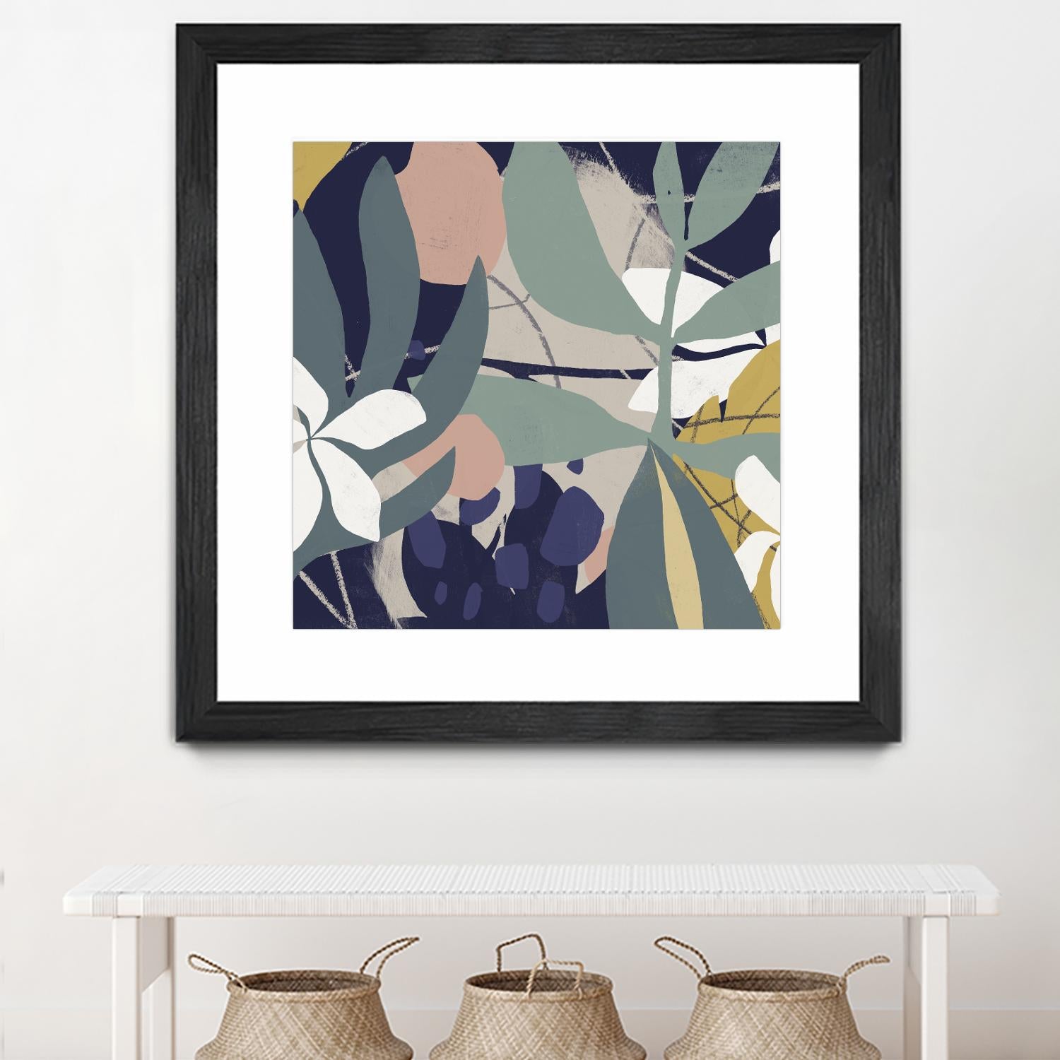 Tropical Attraction I by June Vess on GIANT ART - green coastal & tropical abstract