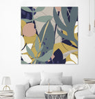 Tropical Attraction II by June Vess on GIANT ART - green coastal & tropical abstract