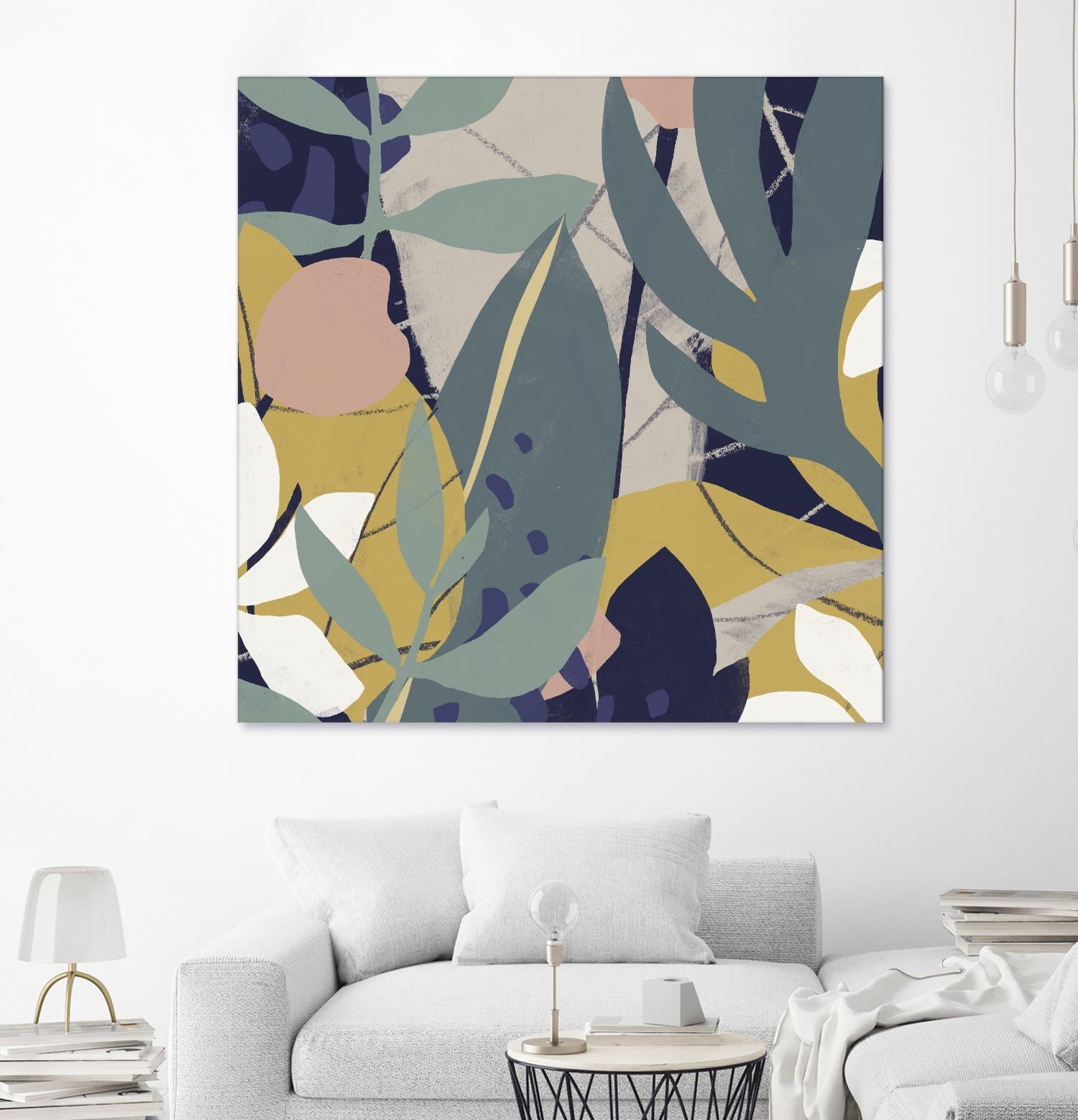 Tropical Attraction II by June Vess on GIANT ART - green coastal & tropical abstract