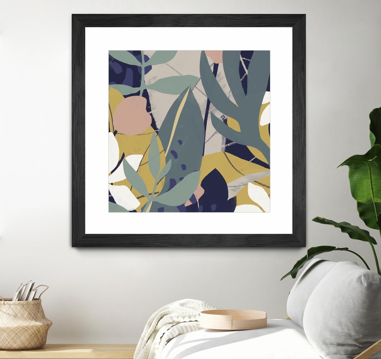 Tropical Attraction II by June Vess on GIANT ART - green coastal & tropical abstract