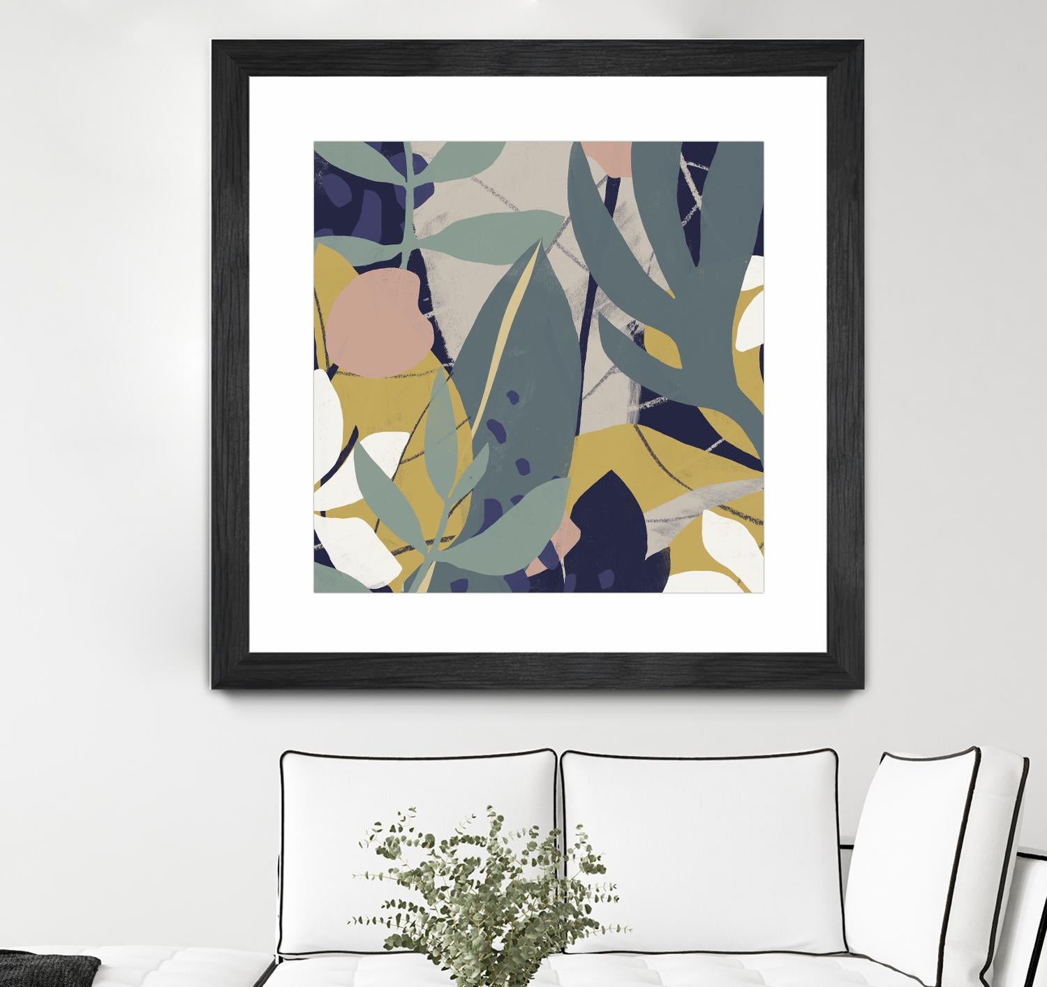 Tropical Attraction II by June Vess on GIANT ART - green coastal & tropical abstract