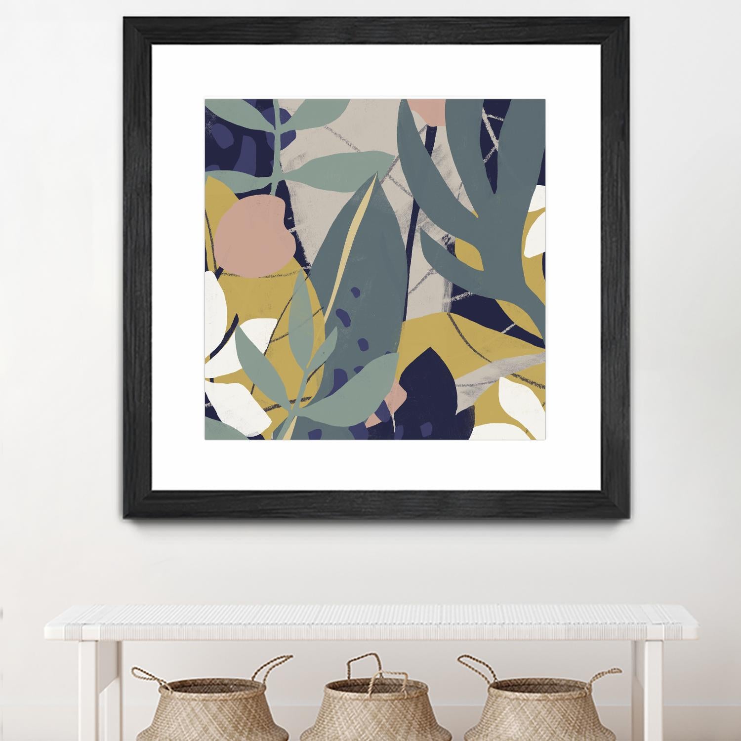 Tropical Attraction II by June Vess on GIANT ART - green coastal & tropical abstract