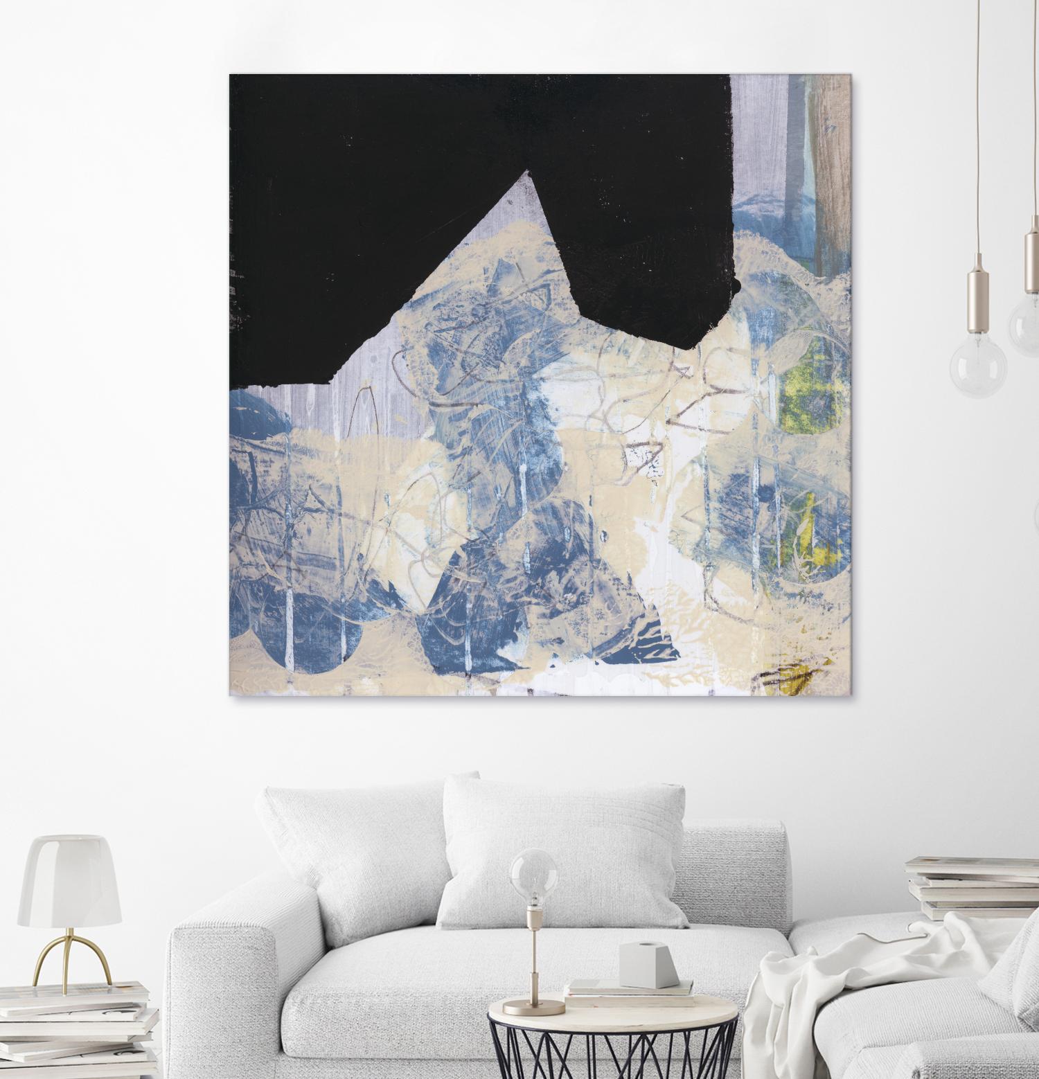 Blue & Black II by Bellissimo Art on GIANT ART - beige abstract abstract