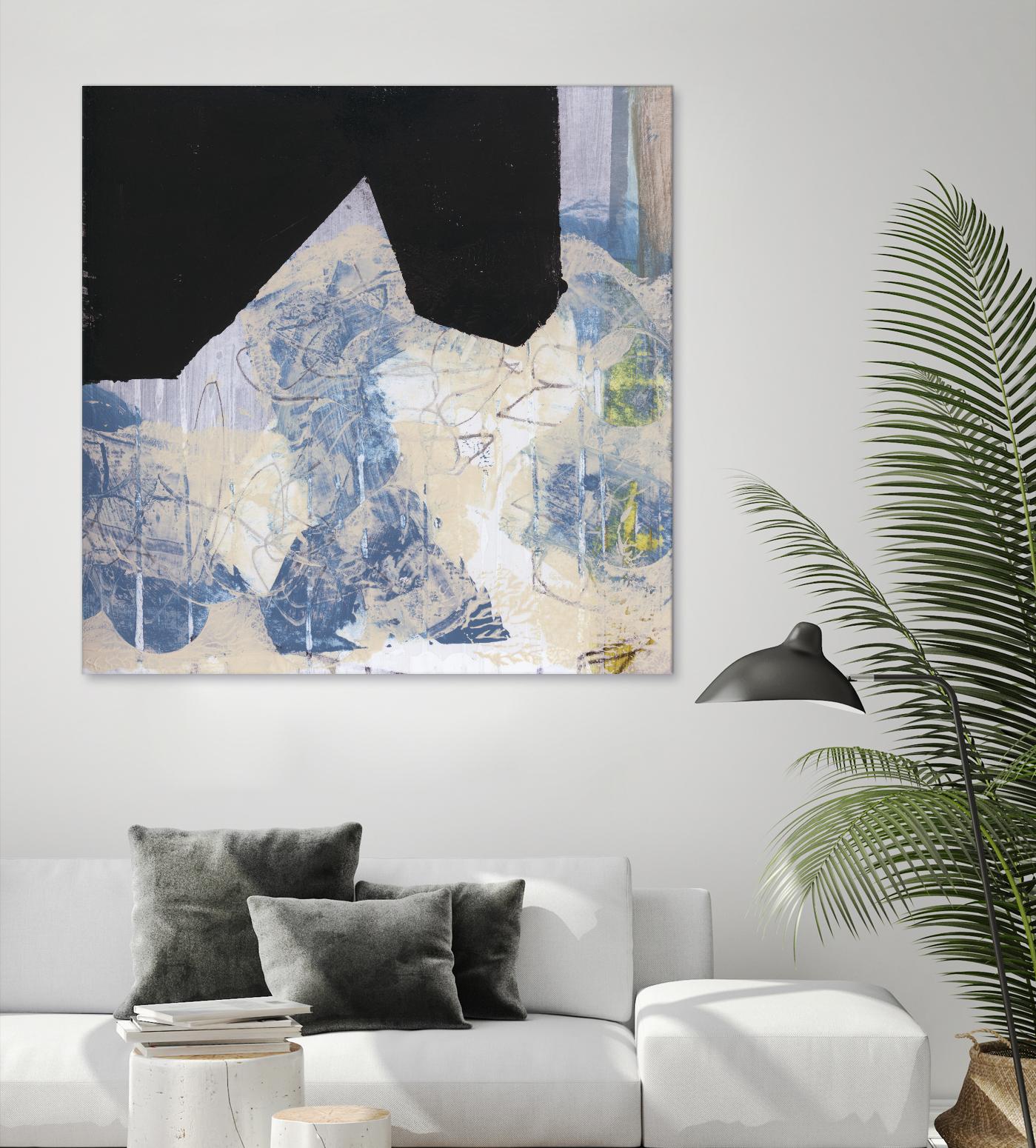 Blue & Black II by Bellissimo Art on GIANT ART - beige abstract abstract