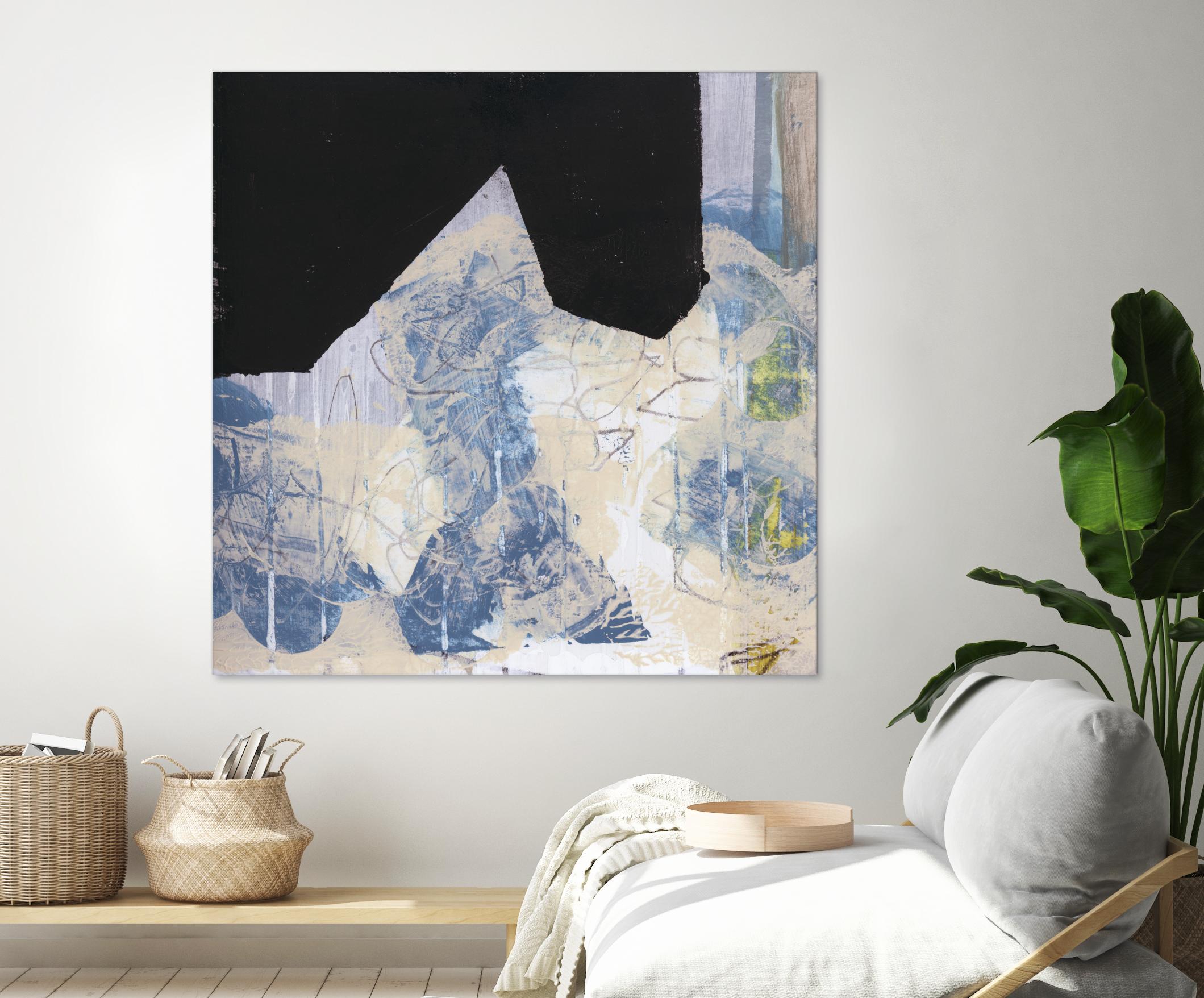 Blue & Black II by Bellissimo Art on GIANT ART - beige abstract abstract