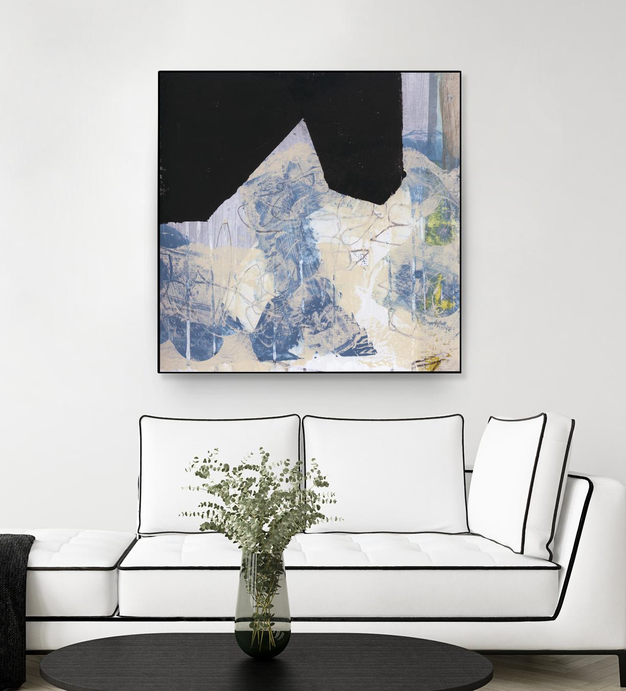Blue & Black II by Bellissimo Art on GIANT ART - beige abstract abstract