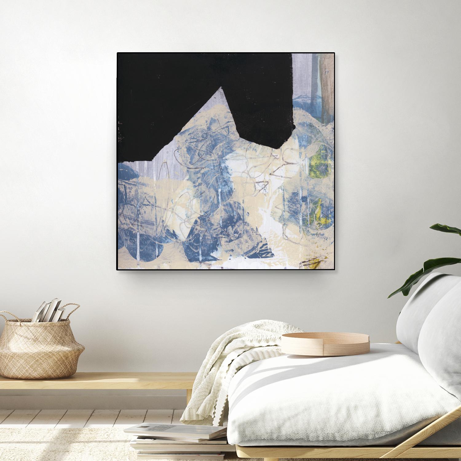 Blue & Black II by Bellissimo Art on GIANT ART - beige abstract abstract