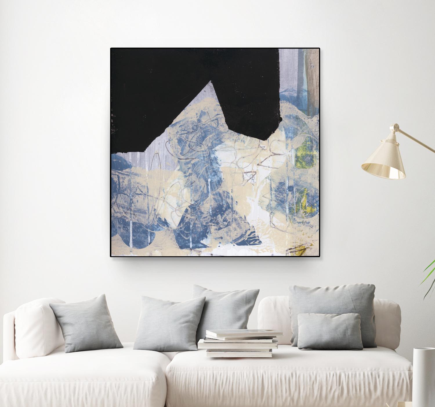 Blue & Black II by Bellissimo Art on GIANT ART - beige abstract abstract