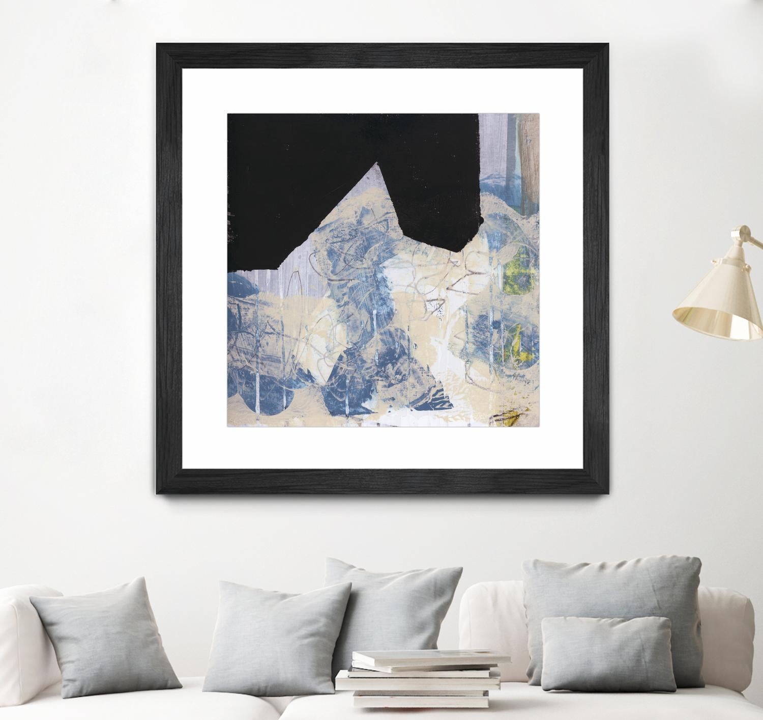 Blue & Black II by Bellissimo Art on GIANT ART - beige abstract abstract