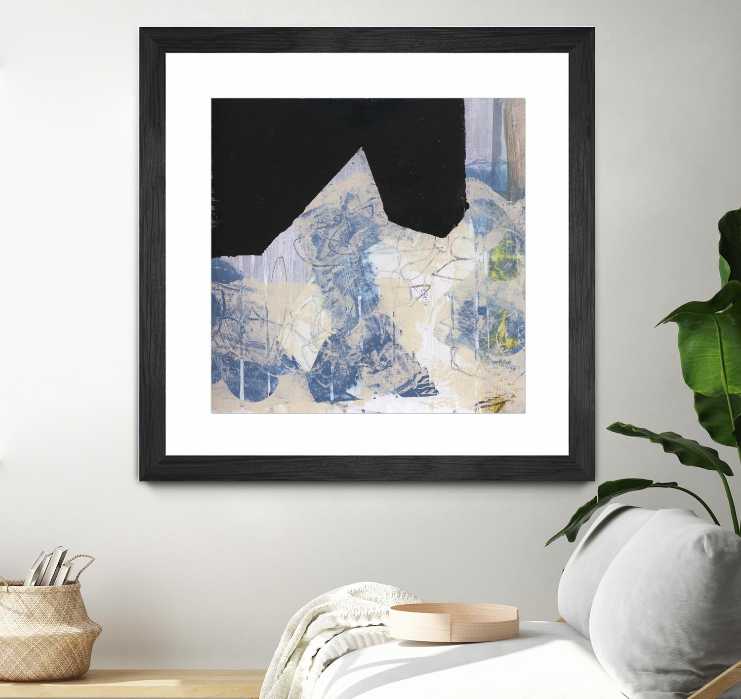 Blue & Black II by Bellissimo Art on GIANT ART - beige abstract abstract