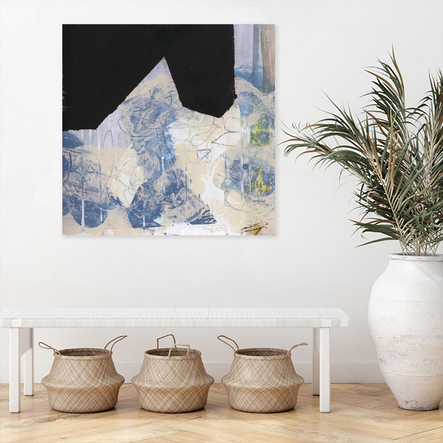 Blue & Black II by Bellissimo Art on GIANT ART - beige abstract abstract