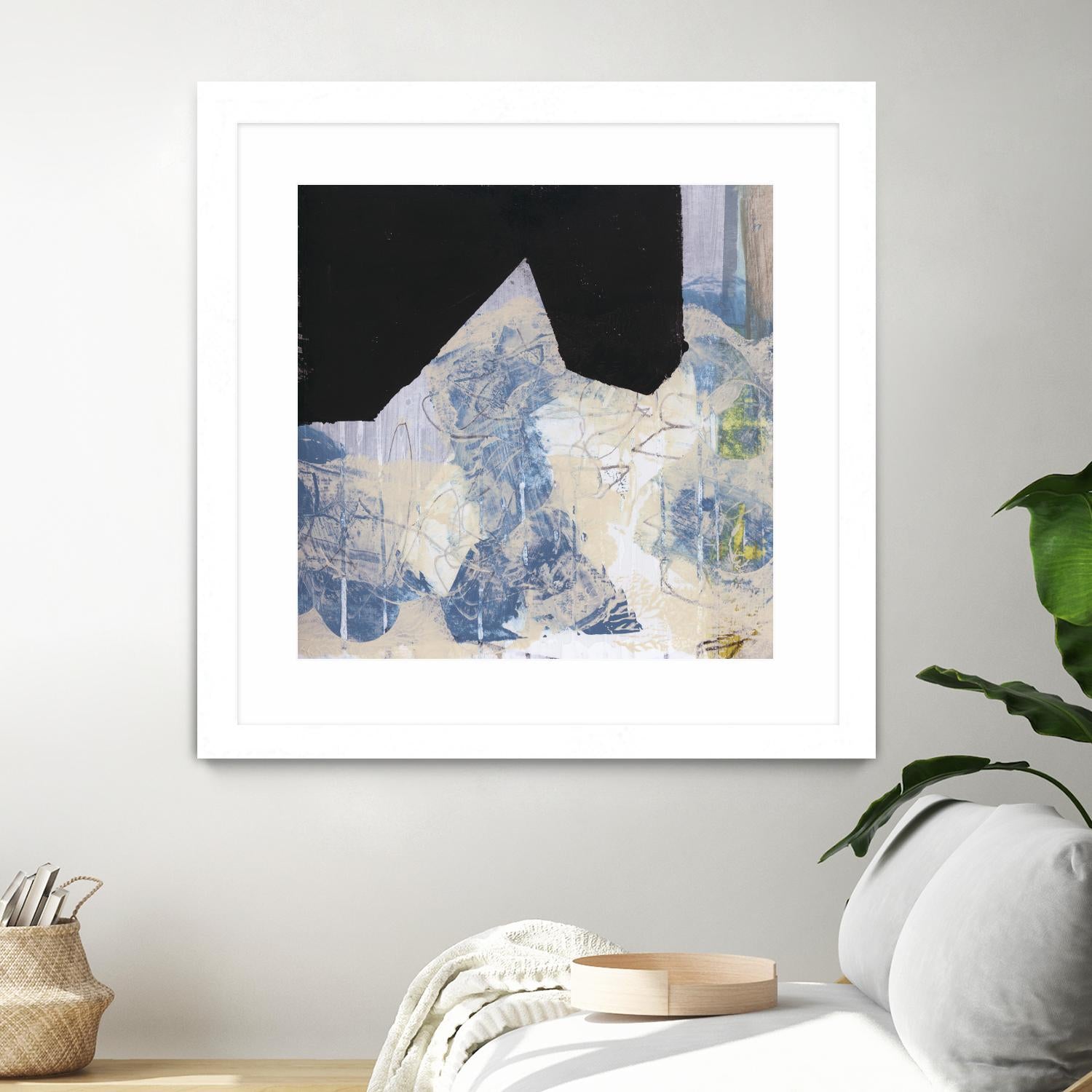 Blue & Black II by Bellissimo Art on GIANT ART - beige abstract abstract