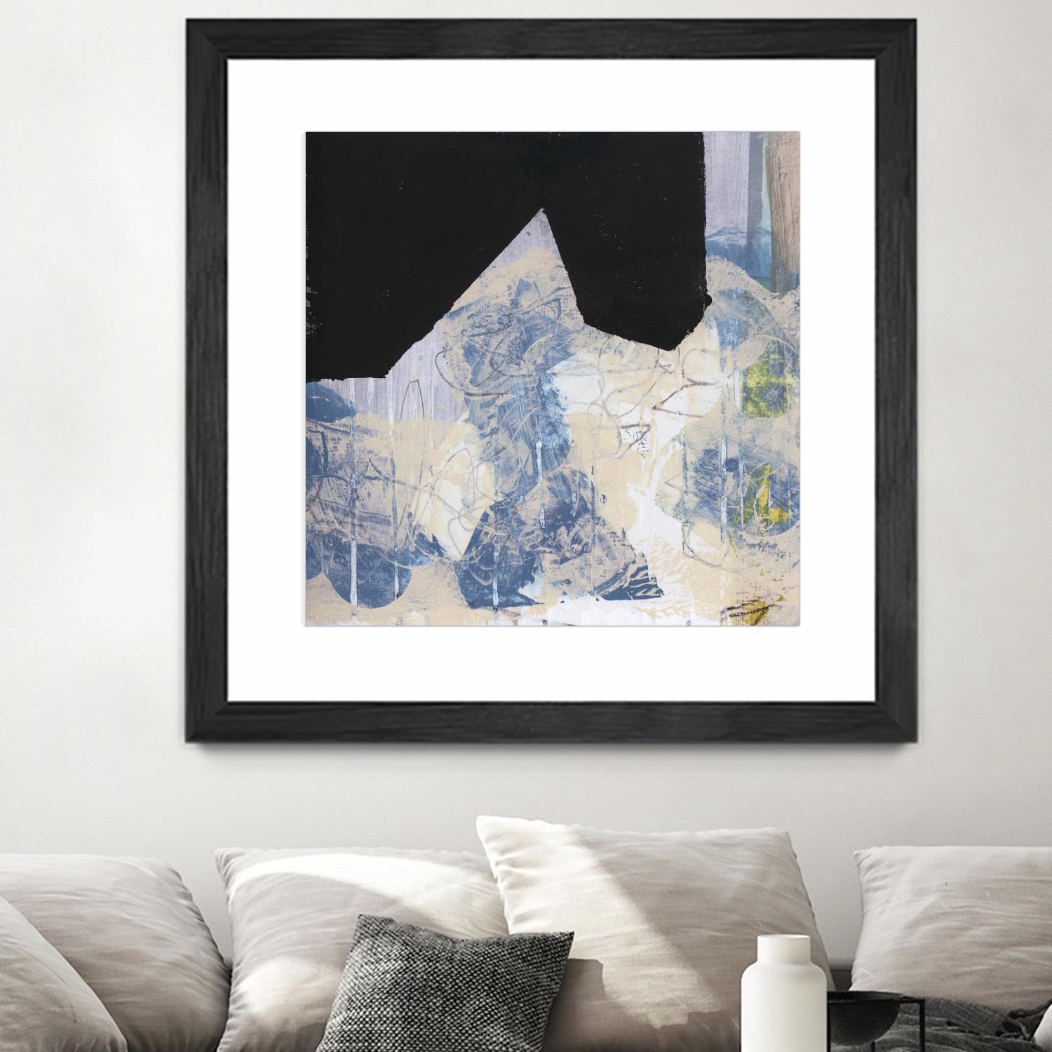 Blue & Black II by Bellissimo Art on GIANT ART - beige abstract abstract