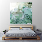 Emerald Cavern I by Jennifer Goldberger on GIANT ART - green abstract abstract