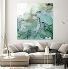 Emerald Cavern I by Jennifer Goldberger on GIANT ART - green abstract abstract