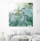 Emerald Cavern I by Jennifer Goldberger on GIANT ART - green abstract abstract