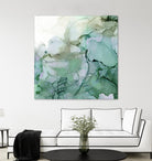 Emerald Cavern I by Jennifer Goldberger on GIANT ART - green abstract abstract