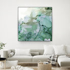Emerald Cavern I by Jennifer Goldberger on GIANT ART - green abstract abstract