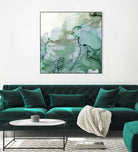 Emerald Cavern I by Jennifer Goldberger on GIANT ART - green abstract abstract