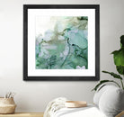 Emerald Cavern I by Jennifer Goldberger on GIANT ART - green abstract abstract