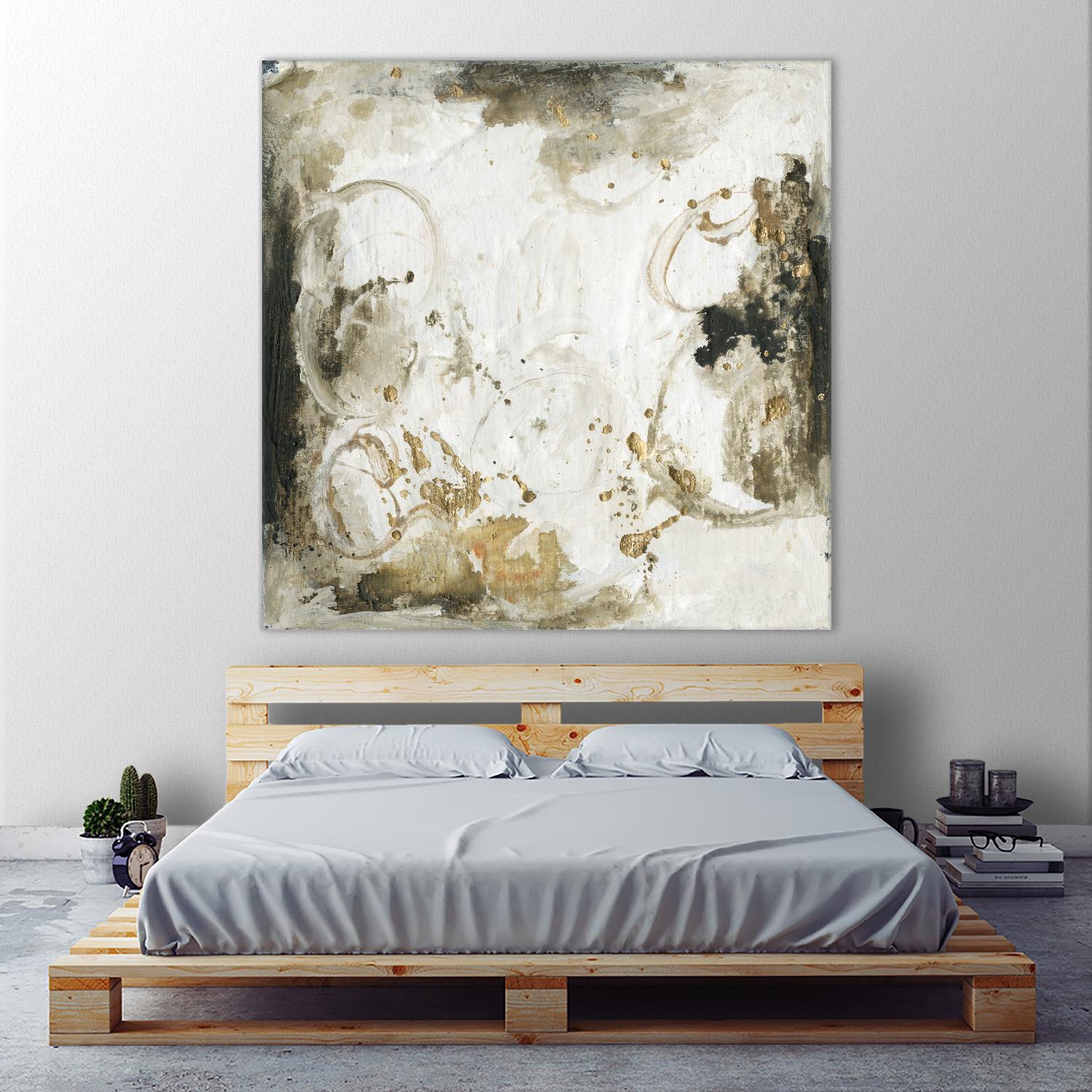 Friendship III by Joyce Combs on GIANT ART - gold abstract abstract