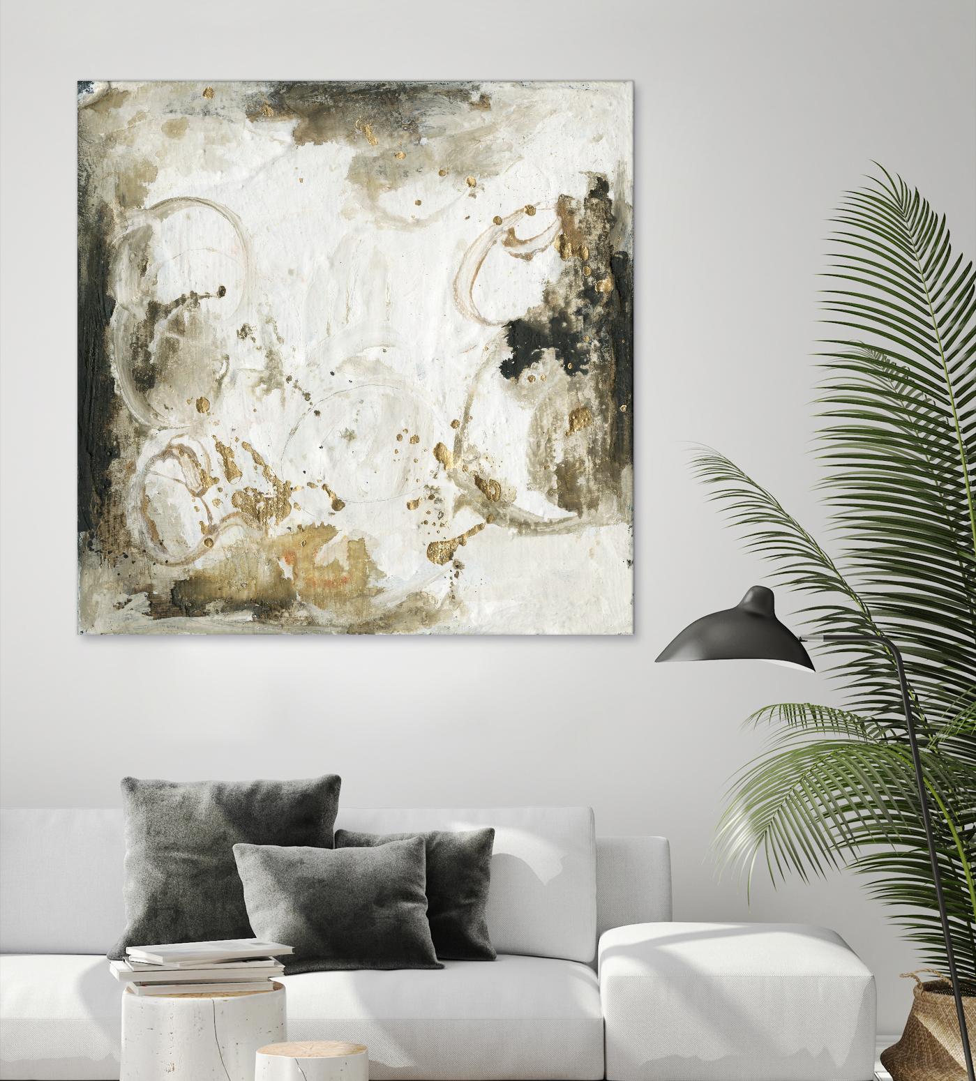 Friendship III by Joyce Combs on GIANT ART - gold abstract abstract