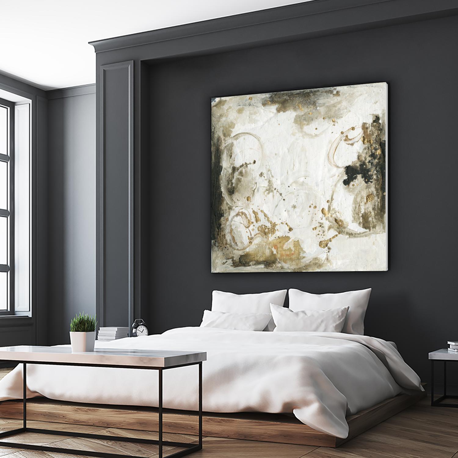 Friendship III by Joyce Combs on GIANT ART - gold abstract abstract