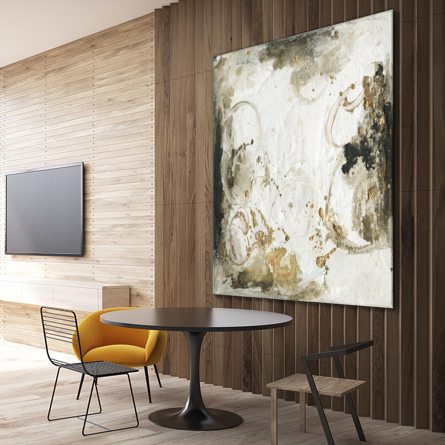 Friendship III by Joyce Combs on GIANT ART - gold abstract abstract