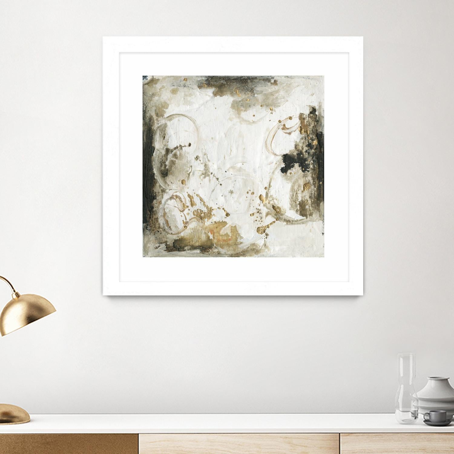 Friendship III by Joyce Combs on GIANT ART - gold abstract abstract