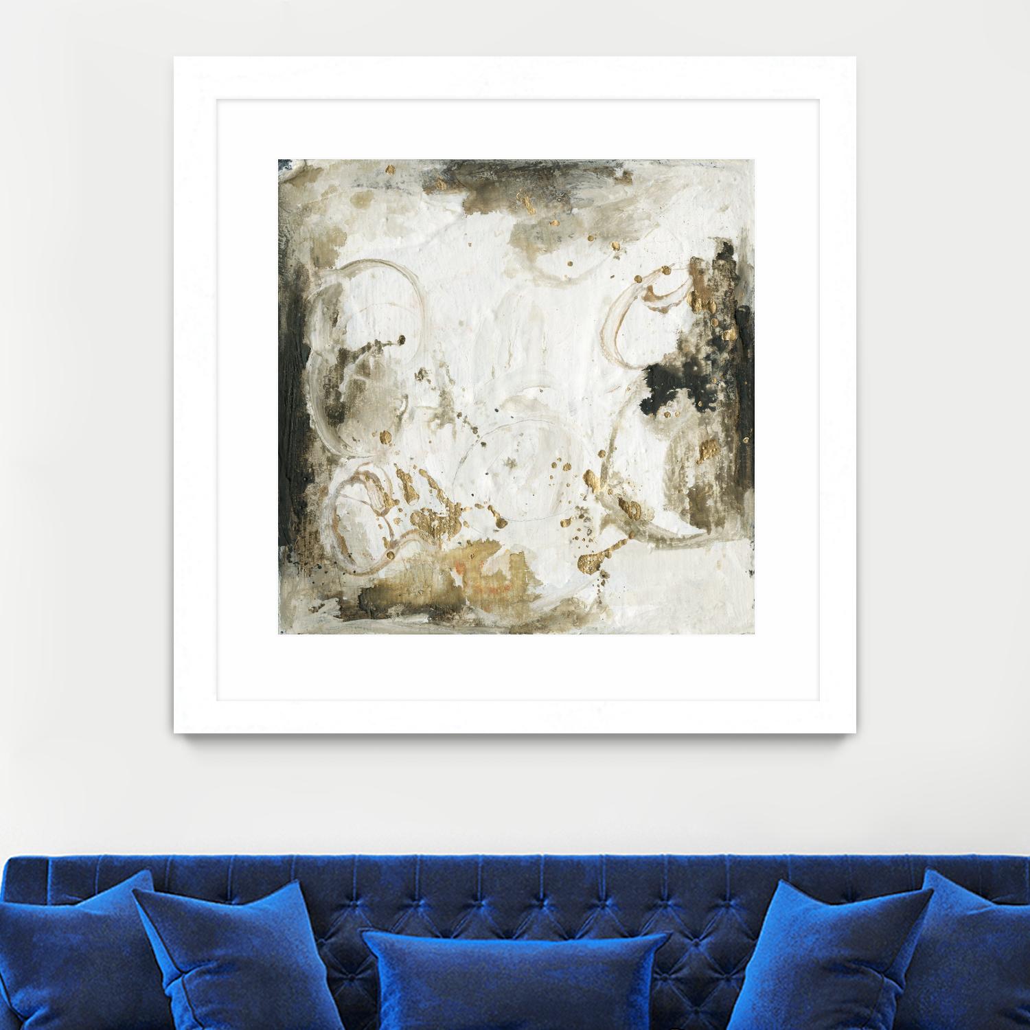 Friendship III by Joyce Combs on GIANT ART - gold abstract abstract