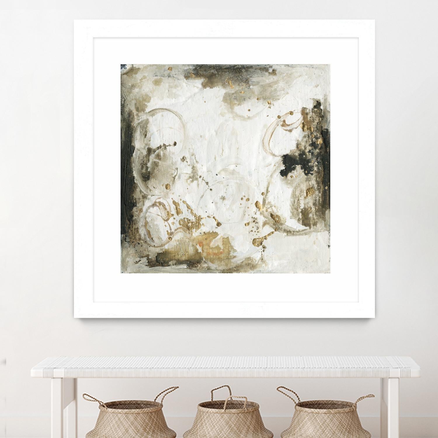 Friendship III by Joyce Combs on GIANT ART - gold abstract abstract