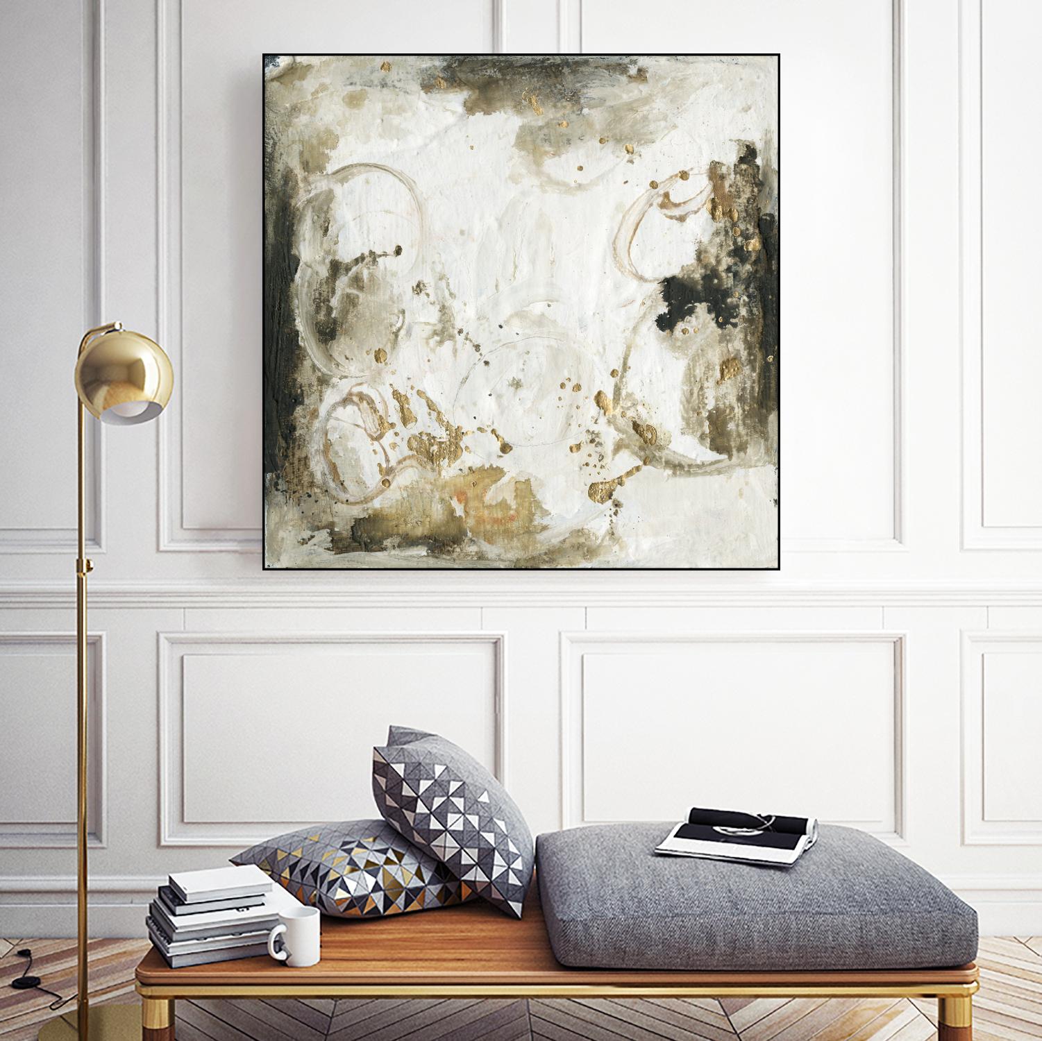 Friendship III by Joyce Combs on GIANT ART - gold abstract abstract