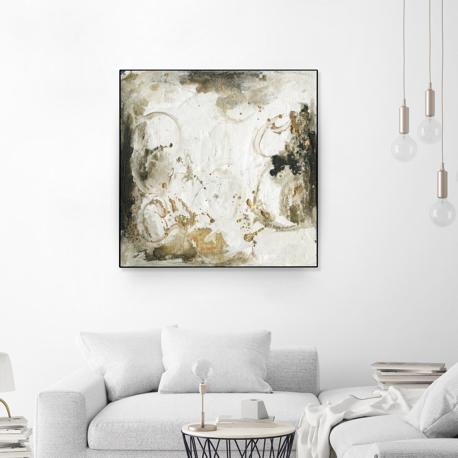 Friendship III by Joyce Combs on GIANT ART - gold abstract abstract
