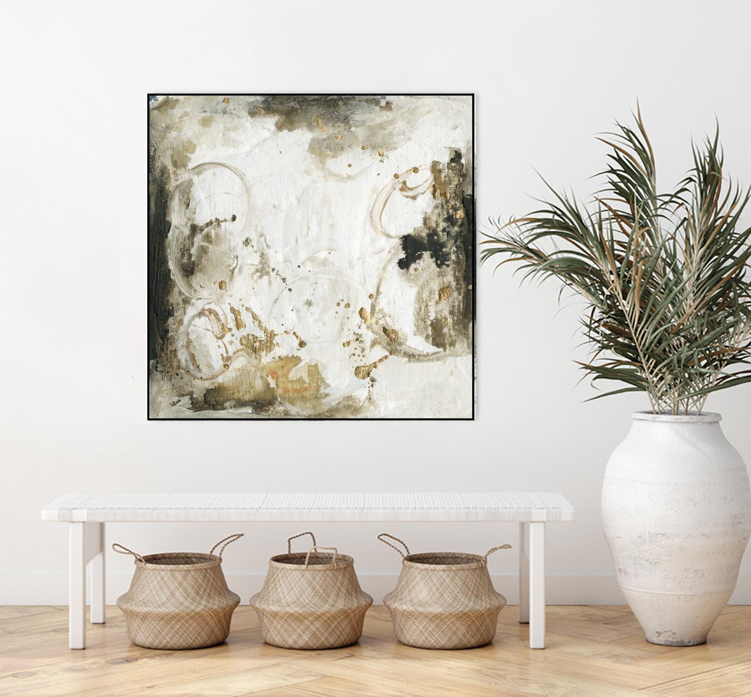 Friendship III by Joyce Combs on GIANT ART - gold abstract abstract