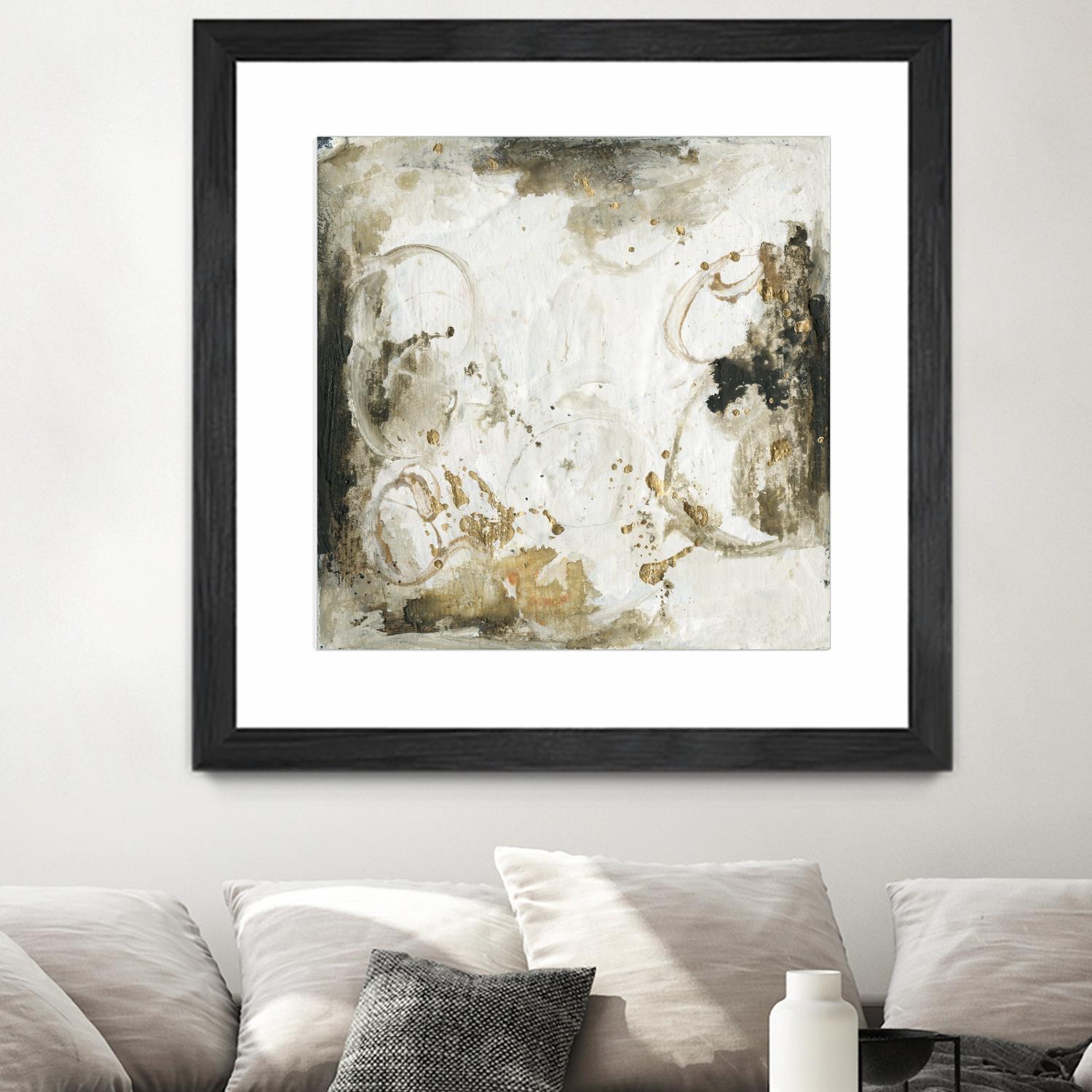 Friendship III by Joyce Combs on GIANT ART - gold abstract abstract