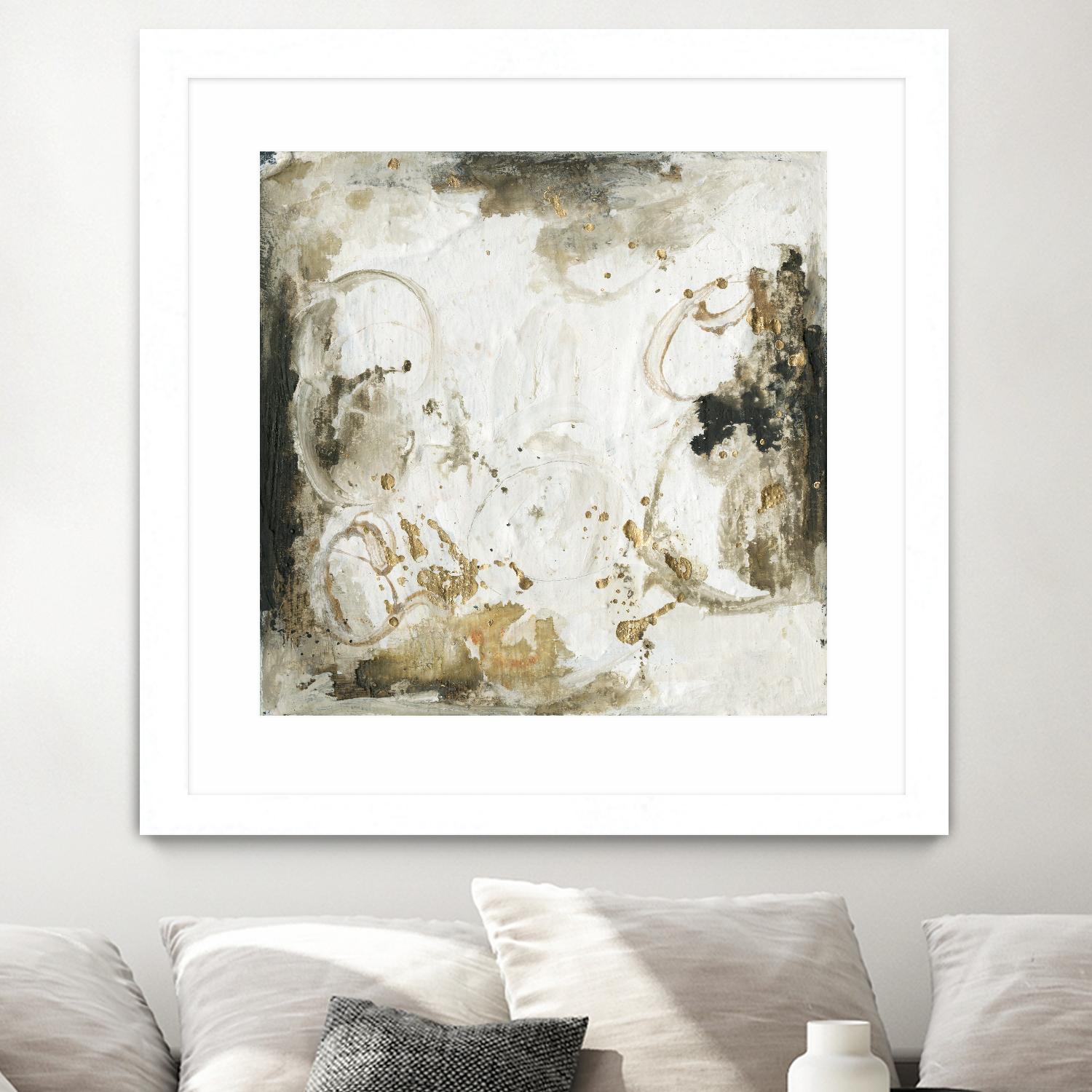 Friendship III by Joyce Combs on GIANT ART - gold abstract abstract