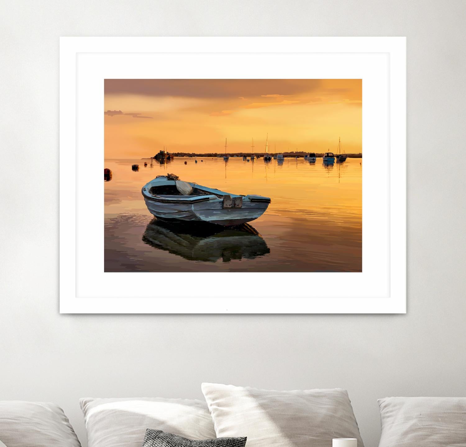 In the Golden Light III by Emily Kalina on GIANT ART - orange coastal & tropical horizon