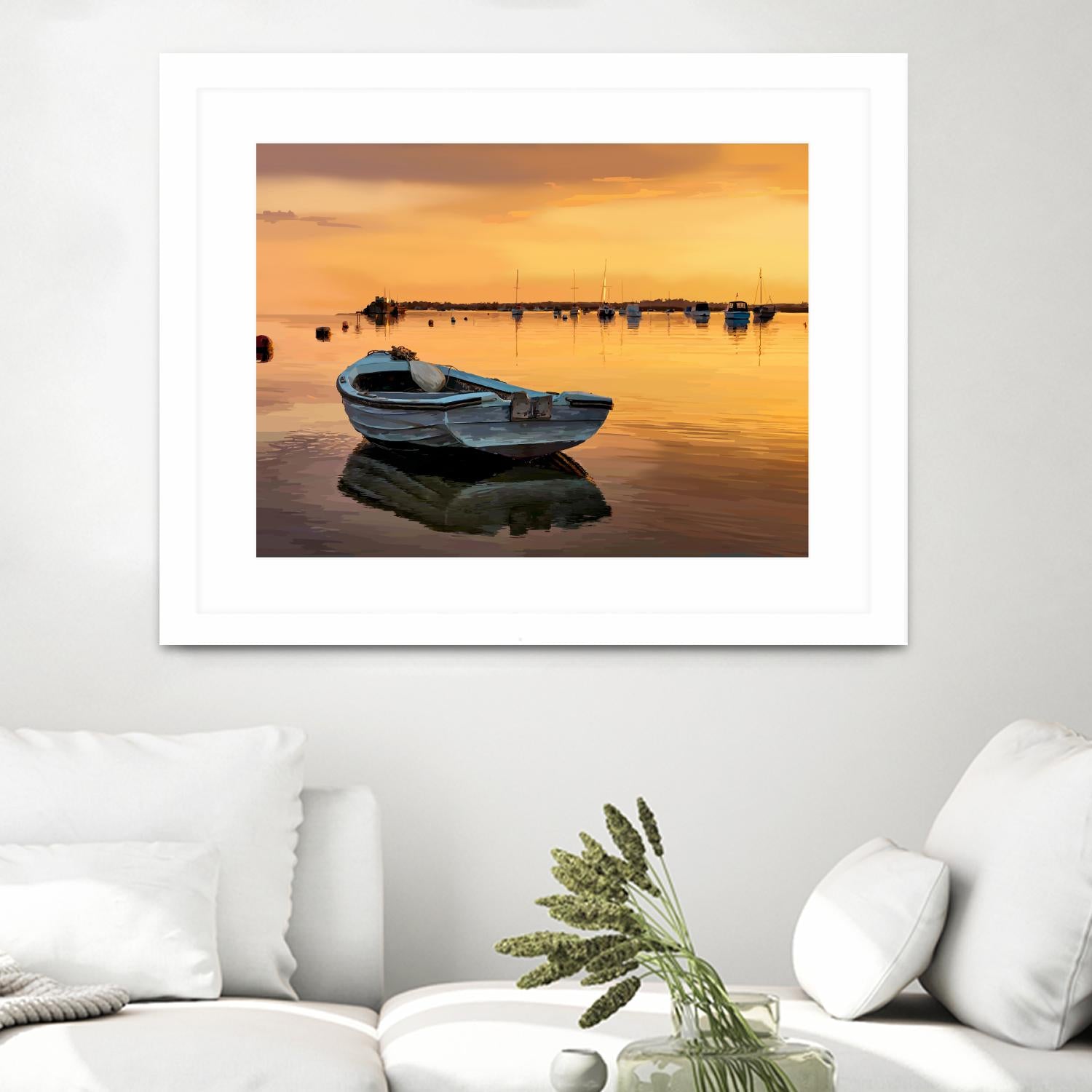 In the Golden Light III by Emily Kalina on GIANT ART - orange coastal & tropical horizon