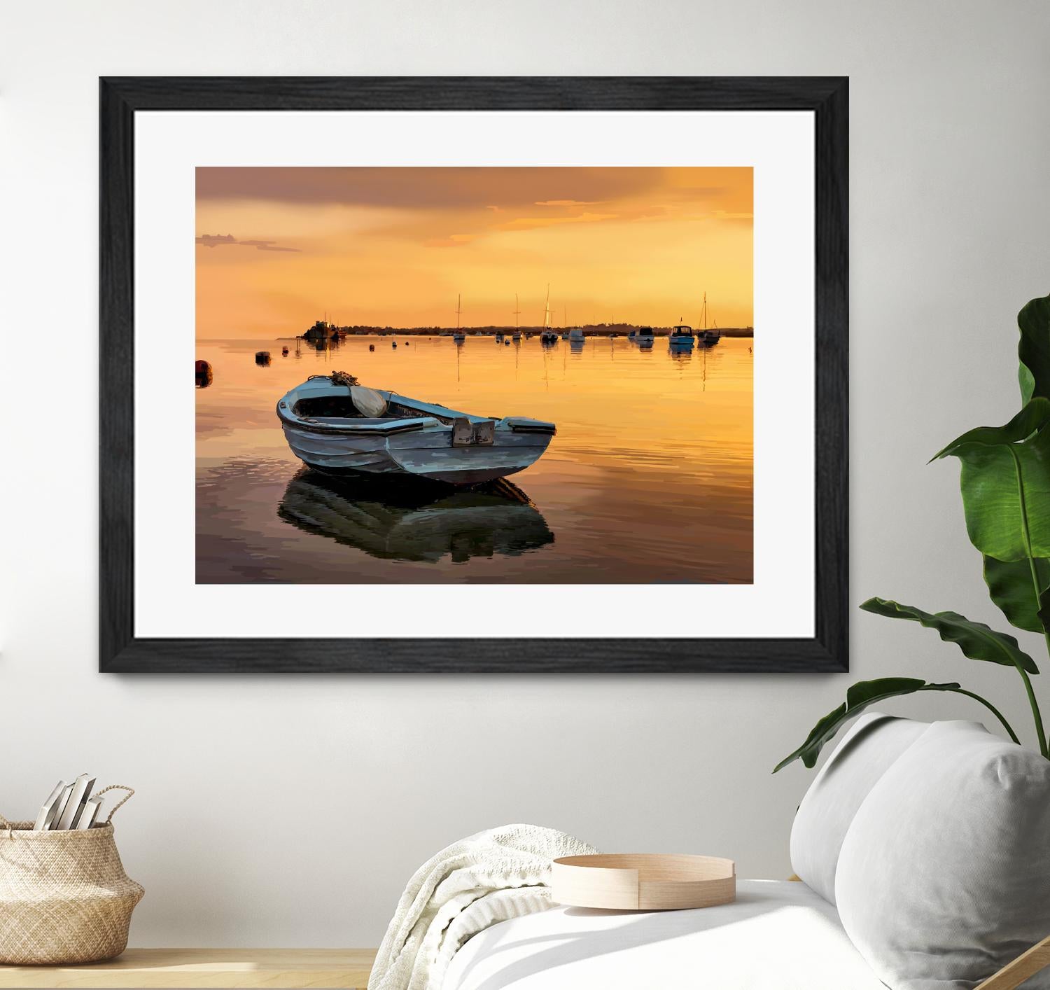 In the Golden Light III by Emily Kalina on GIANT ART - orange coastal & tropical horizon