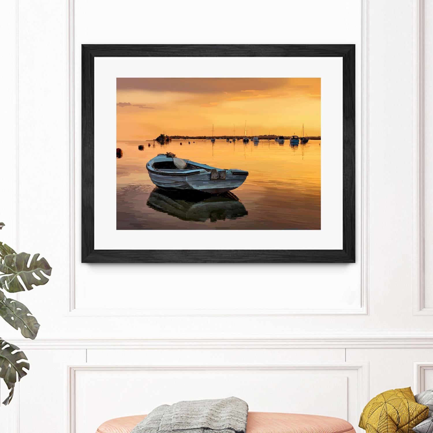 In the Golden Light III by Emily Kalina on GIANT ART - orange coastal & tropical horizon