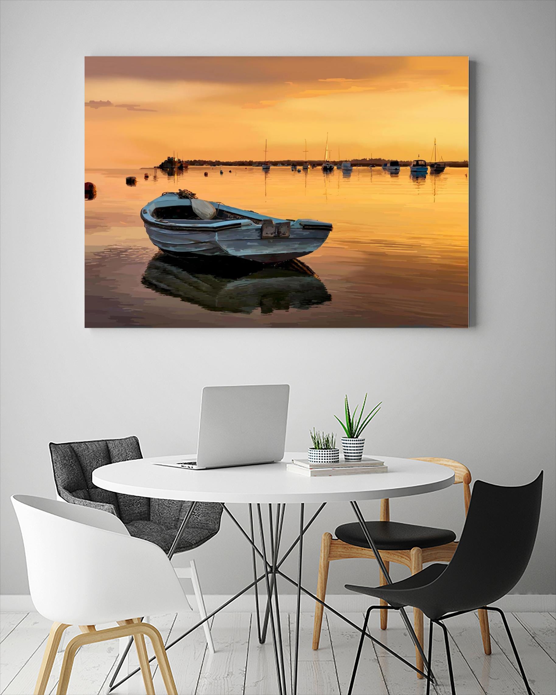 In the Golden Light III by Emily Kalina on GIANT ART - orange coastal & tropical horizon