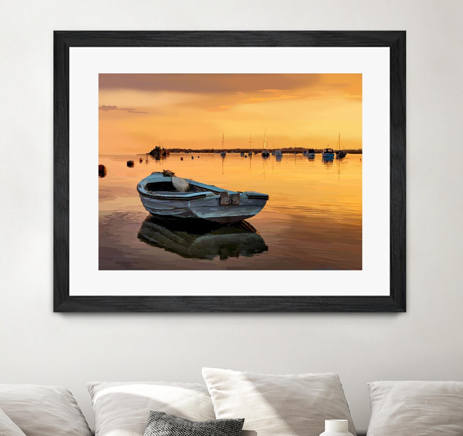 In the Golden Light III by Emily Kalina on GIANT ART - orange coastal & tropical horizon