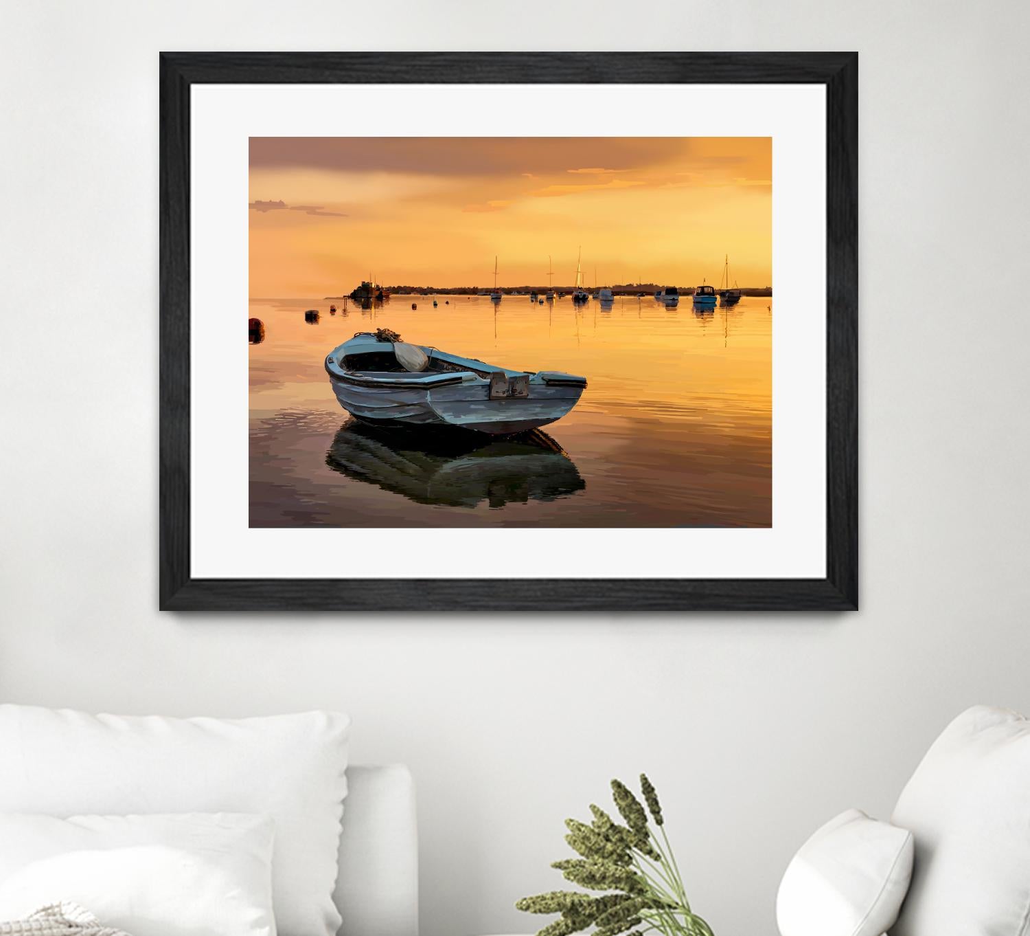 In the Golden Light III by Emily Kalina on GIANT ART - orange coastal & tropical horizon