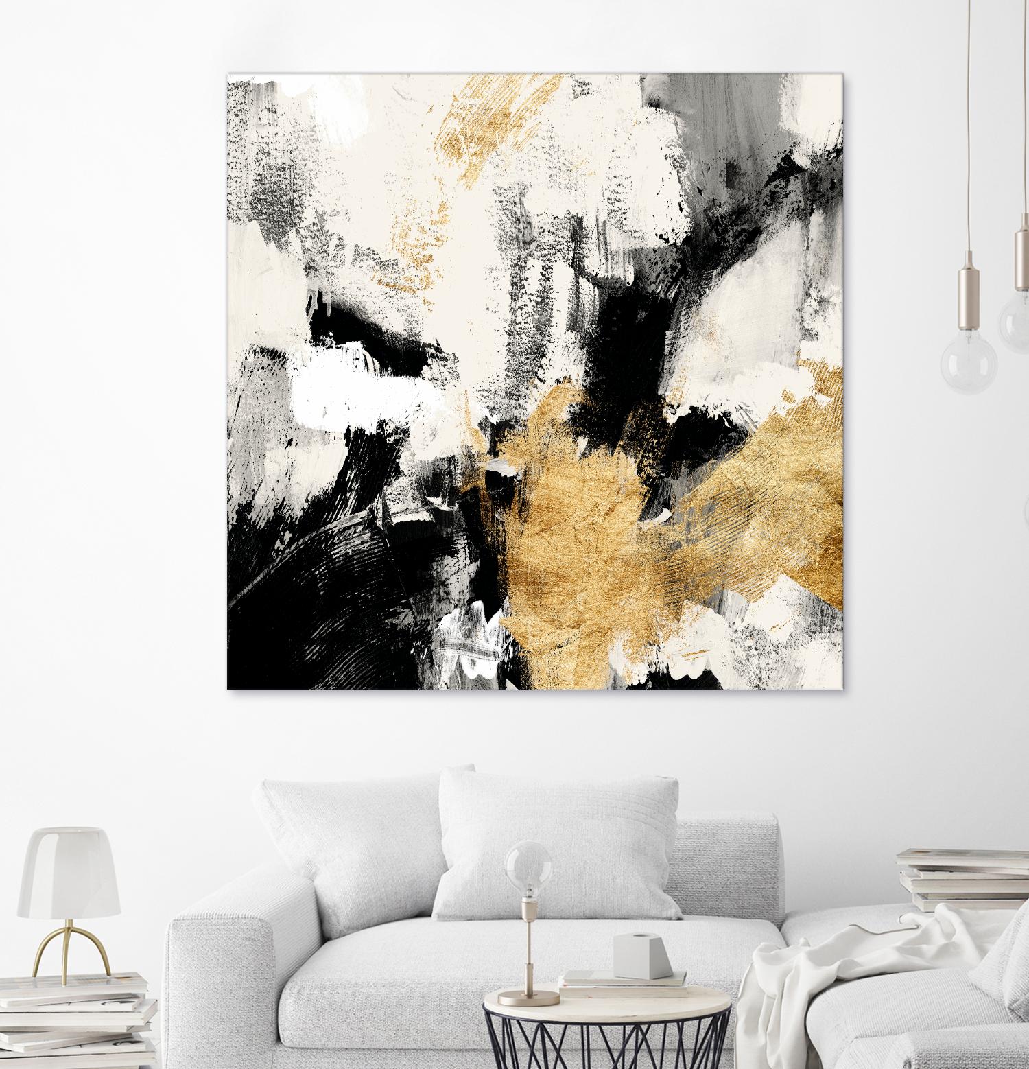 Neutral Gold Collage II by Victoria Borges on GIANT ART - gold abstract abstract