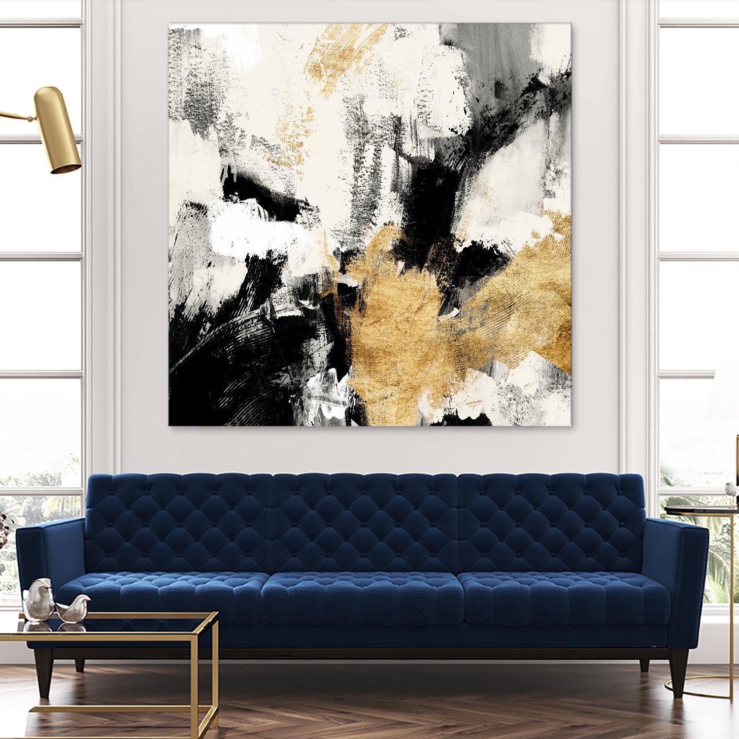 Neutral Gold Collage II by Victoria Borges on GIANT ART - gold abstract abstract