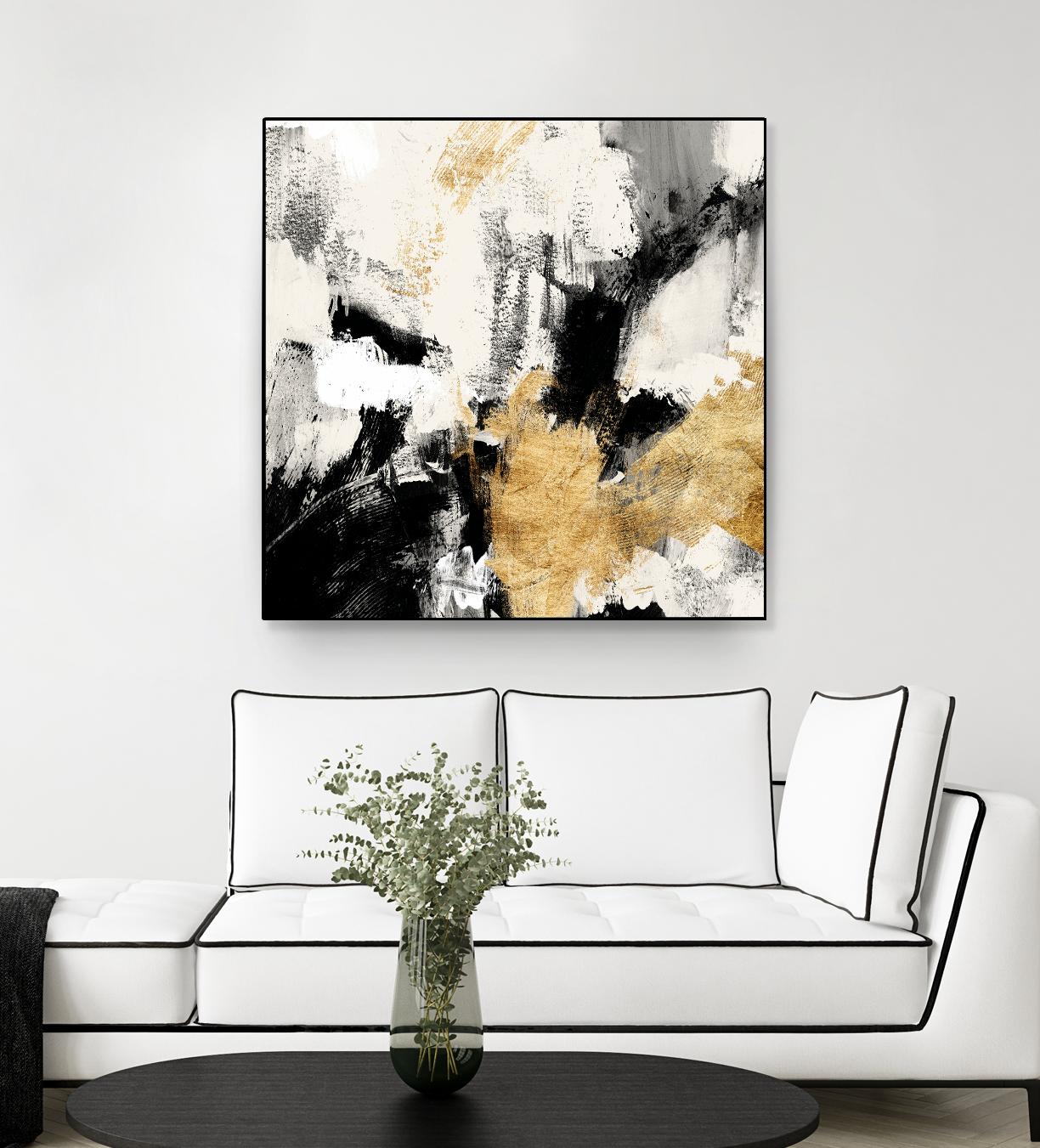 Neutral Gold Collage II by Victoria Borges on GIANT ART - gold abstract abstract