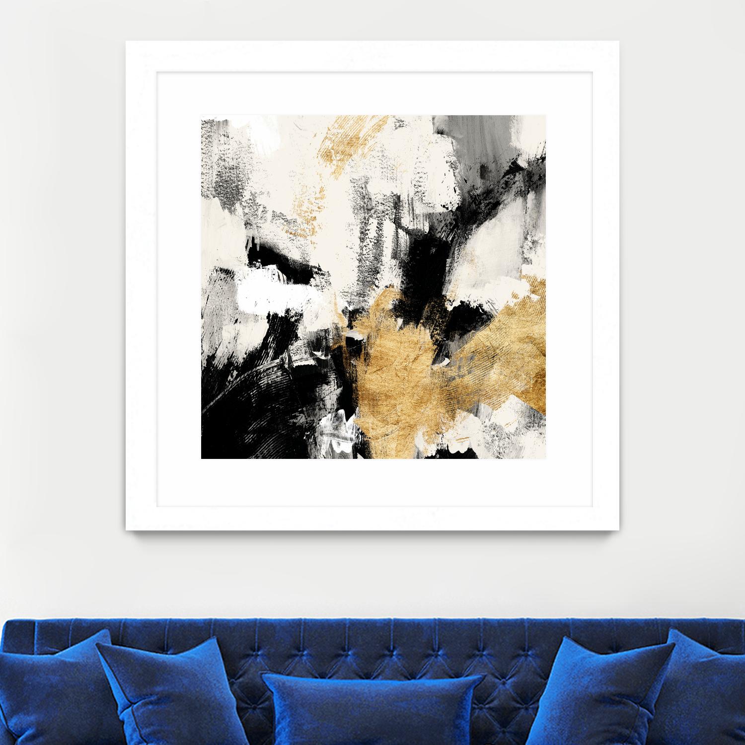 Neutral Gold Collage II by Victoria Borges on GIANT ART - gold abstract abstract