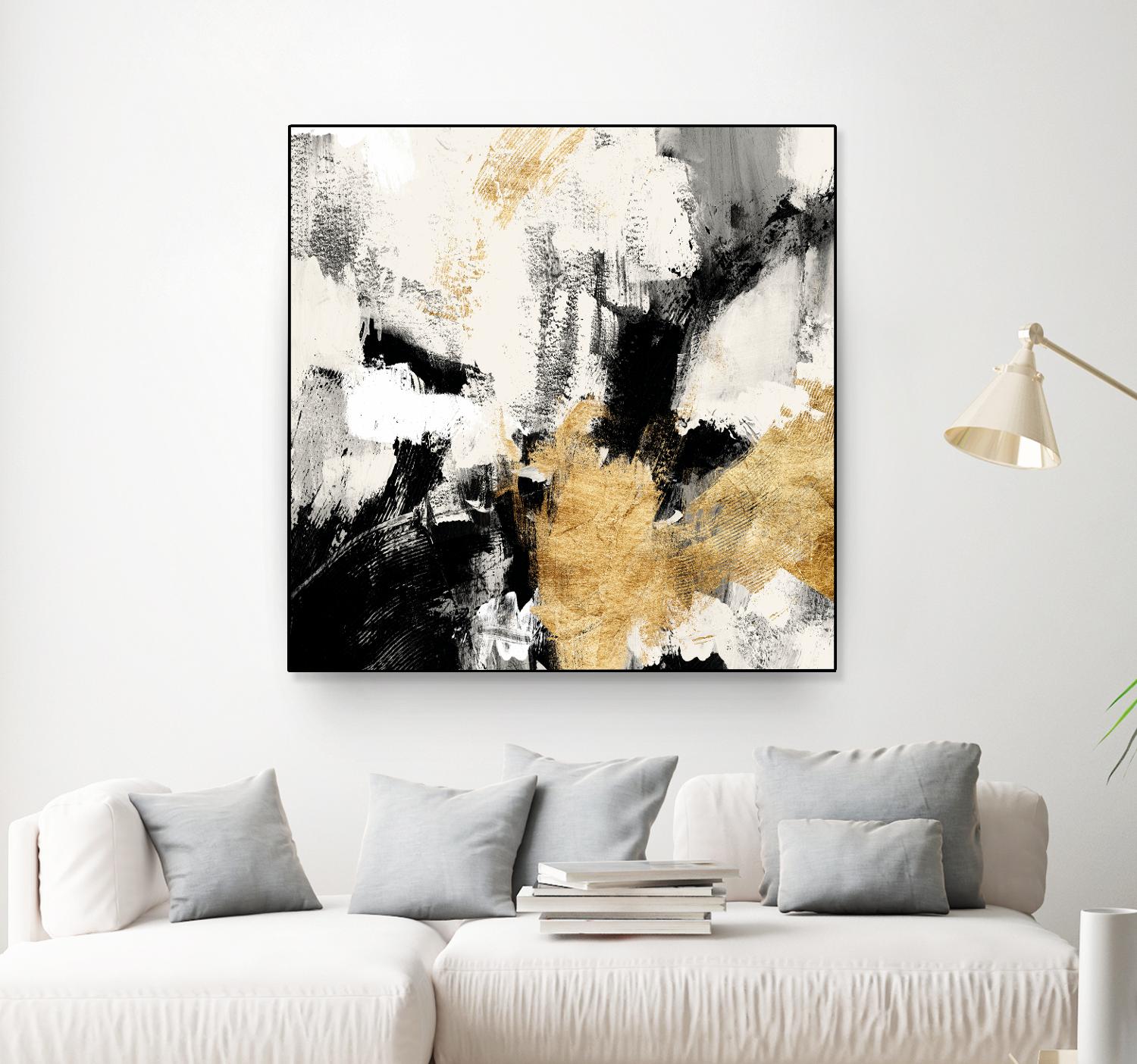 Neutral Gold Collage II by Victoria Borges on GIANT ART - gold abstract abstract