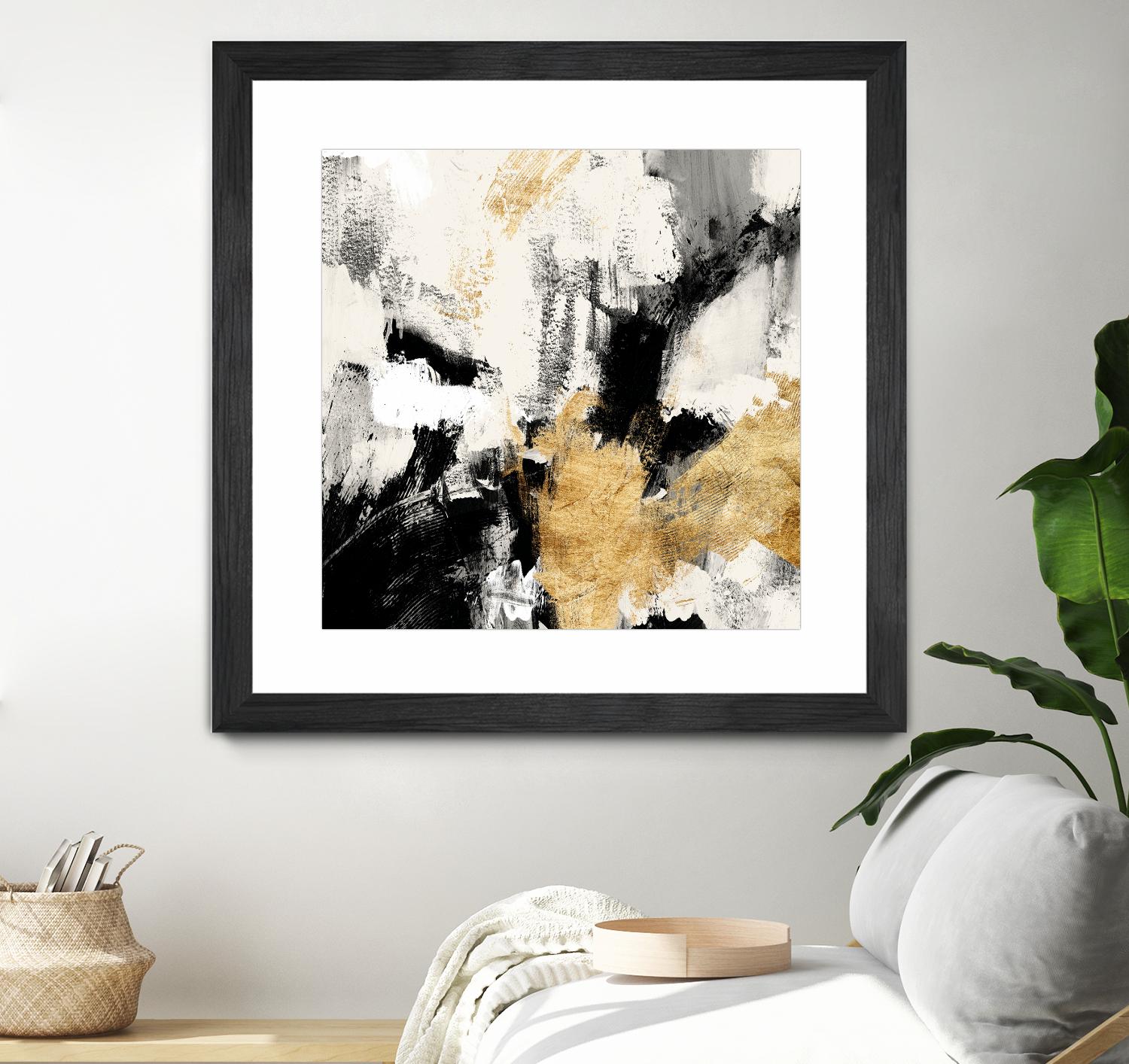 Neutral Gold Collage II by Victoria Borges on GIANT ART - gold abstract abstract